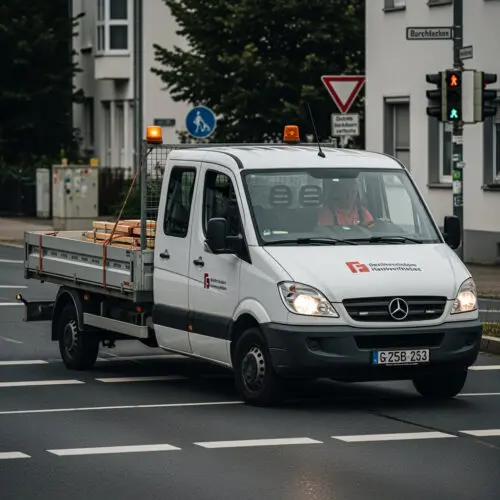 Ein Transporterfahrer kämpft nach Rotlichtverstoß gegen ein Fahrverbot, das seine Existenz bedroht.