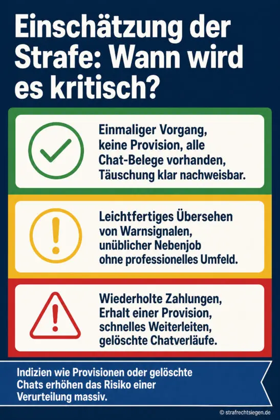 Infografik zur Einschätzung strafrechtlicher Risiken