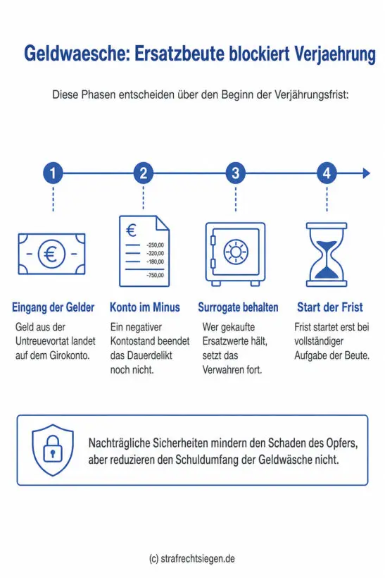 Infografik zur Verjährung bei Geldwäsche