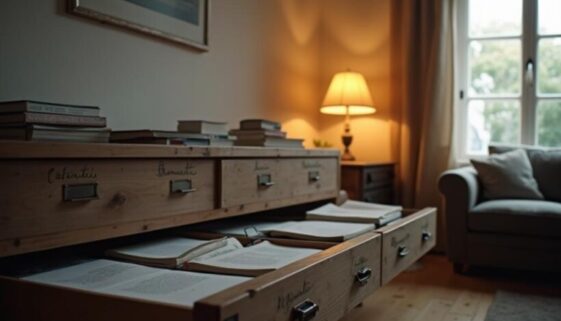 Die geöffnete Kommode mit herausquellenden Papieren visualisiert die polizeiliche Durchsuchung in der Wohnung eines Dortmunders, deren Rechtswidrigkeit zum Beweisverwertungsverbot und Freispruch im Drogenverfahren führte.