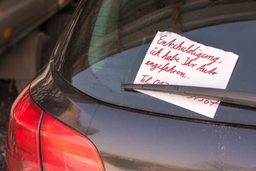 Fahrerflucht trotz hinterlassene Nachricht