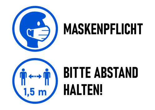 Corona-Pandemie - Missachtung von Abstands- und Maskenpflicht