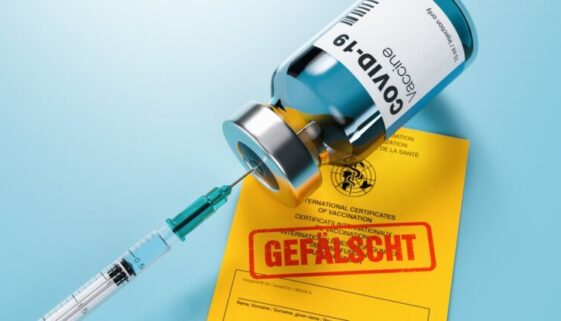 Corona-Pandemie - Fälschung von Impfausweis