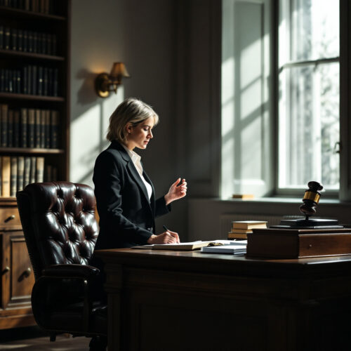 Person im Büro eines deutschen Justizgebäudes prüft Akten zu Streit um Wettbewerbsnachteile und Akteneinsicht nach StPO.
