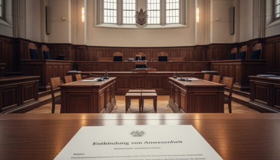 Das Gericht verweigerte dem Betroffenen das rechtliche Gehör; die Entbindung der Anwesenheitspflicht führt zur Verwerfung des Einspruchs.