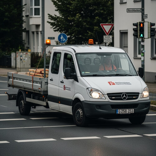 Ein Transporterfahrer kämpft nach Rotlichtverstoß gegen ein Fahrverbot, das seine Existenz bedroht.