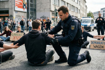 Schmerzgriffe bei einer Sitzblockade: Wann der Polizeieinsatz zulässig ist
